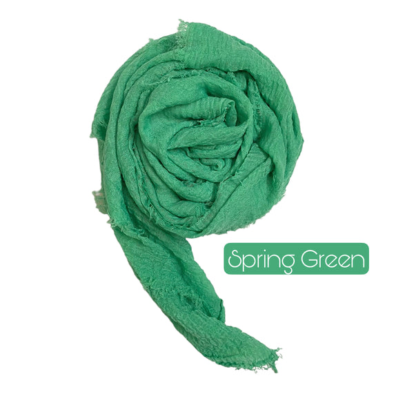 Crimp Hijabs – Spring Green