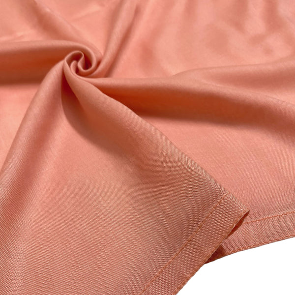 Double Stitch Plain Hijab - Peach