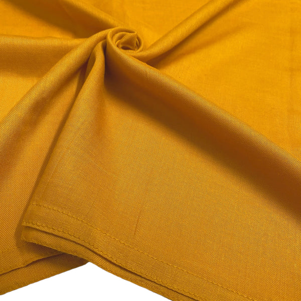 Double Stitch Plain Hijab - Mustard