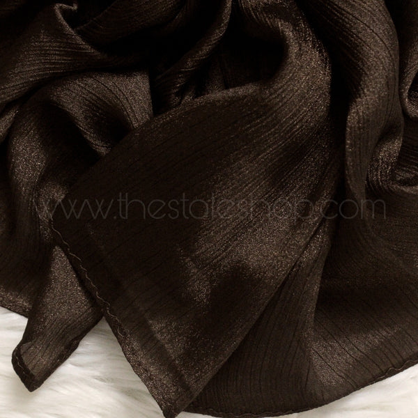 Crinkle Silk - Chocolate