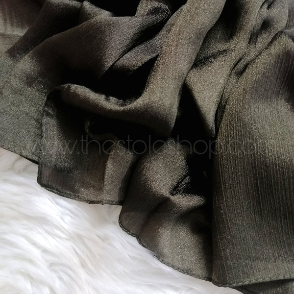 Crinkle Silk - Olive