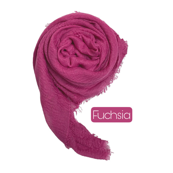 Crimp Hijabs – Fuchsia