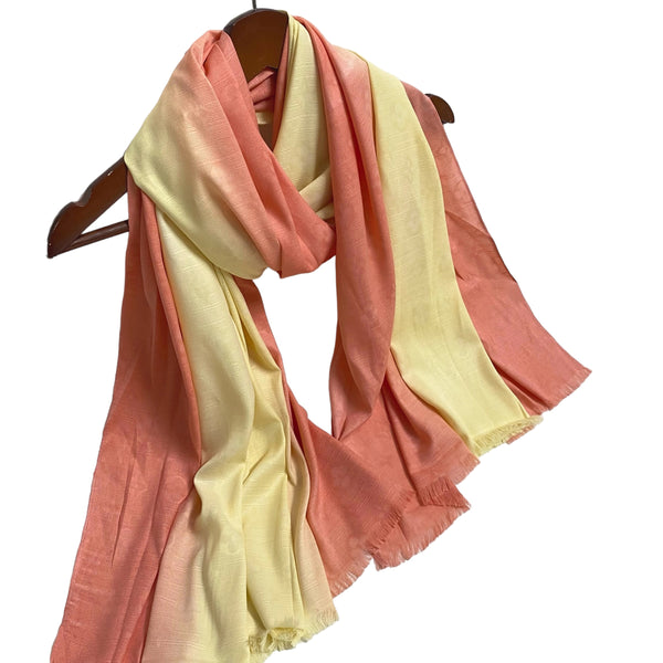 Gradient Hijabs - Lemon & Peach