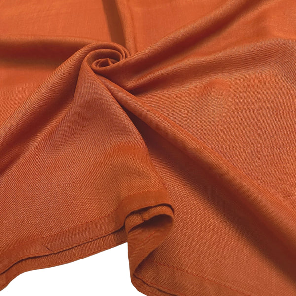 Double Stitch Plain Hijab - Rust