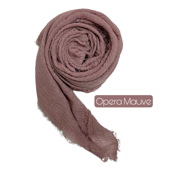 Crimp Hijabs – Opera Mauve