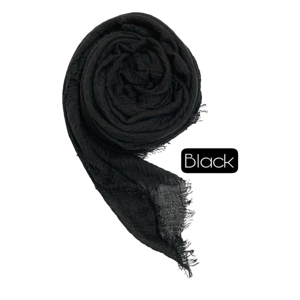 Crimp Hijabs – Black