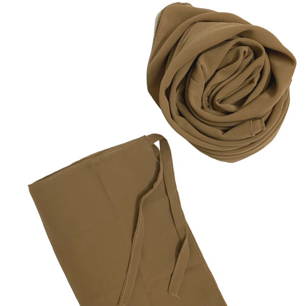 Matching Hijab & Niqab Set - Camel