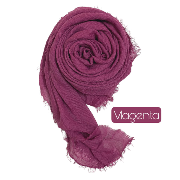 Crimp Hijabs – Magenta