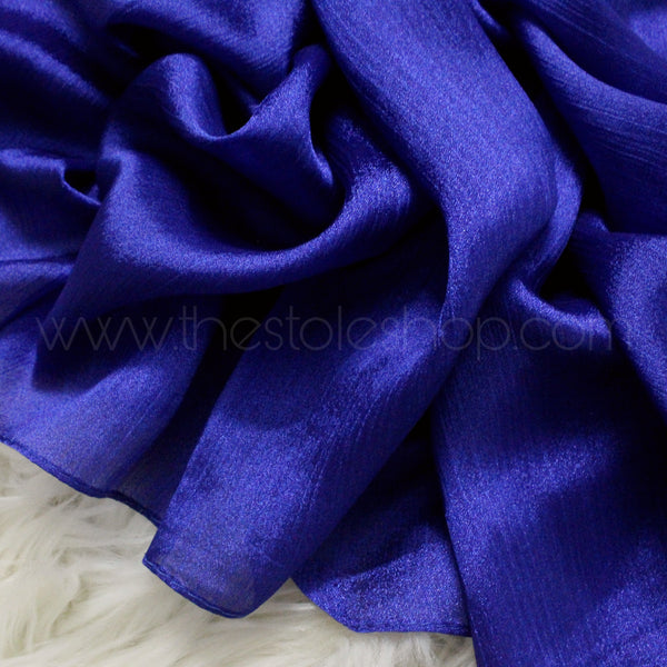 Crinkle Silk - Royal Blue