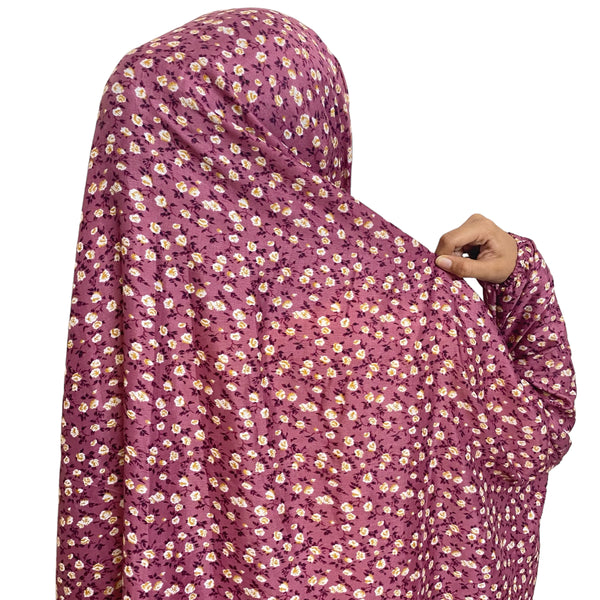 Namaz Gown Full Length with Sleeves - Mauve