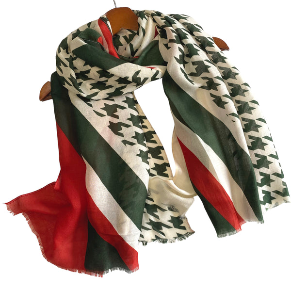 Autumn Prints-Red & Green